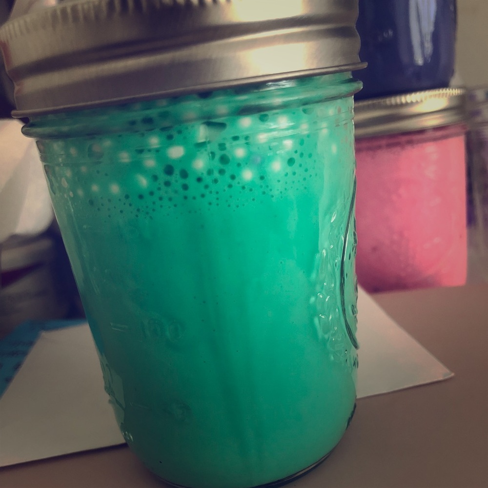 Green slime with floam beads